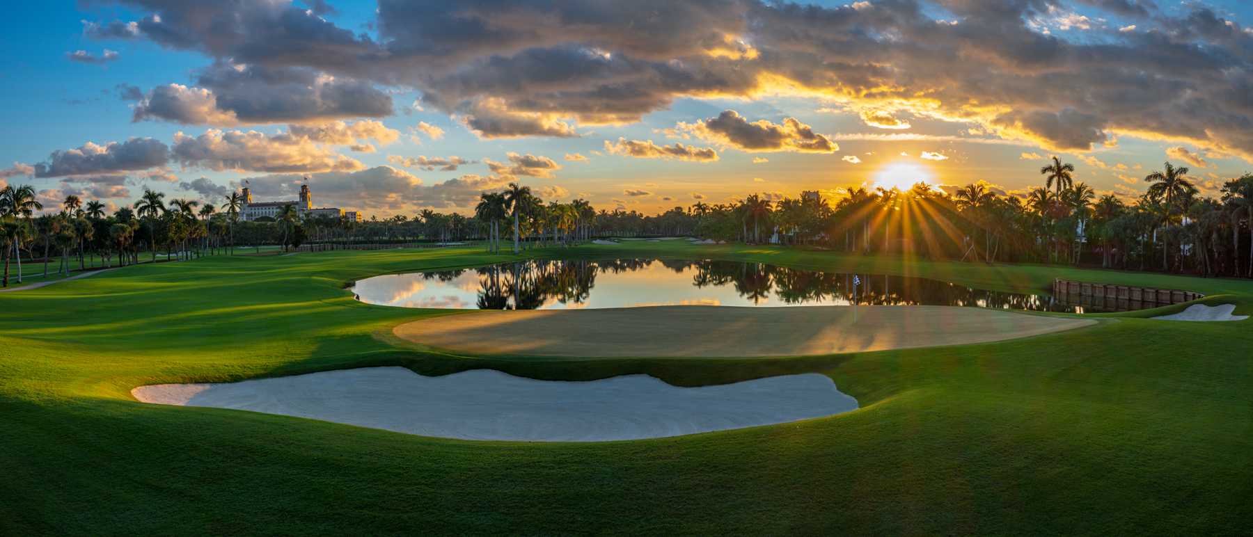 Resort landscape at The Breakers Ocean Course